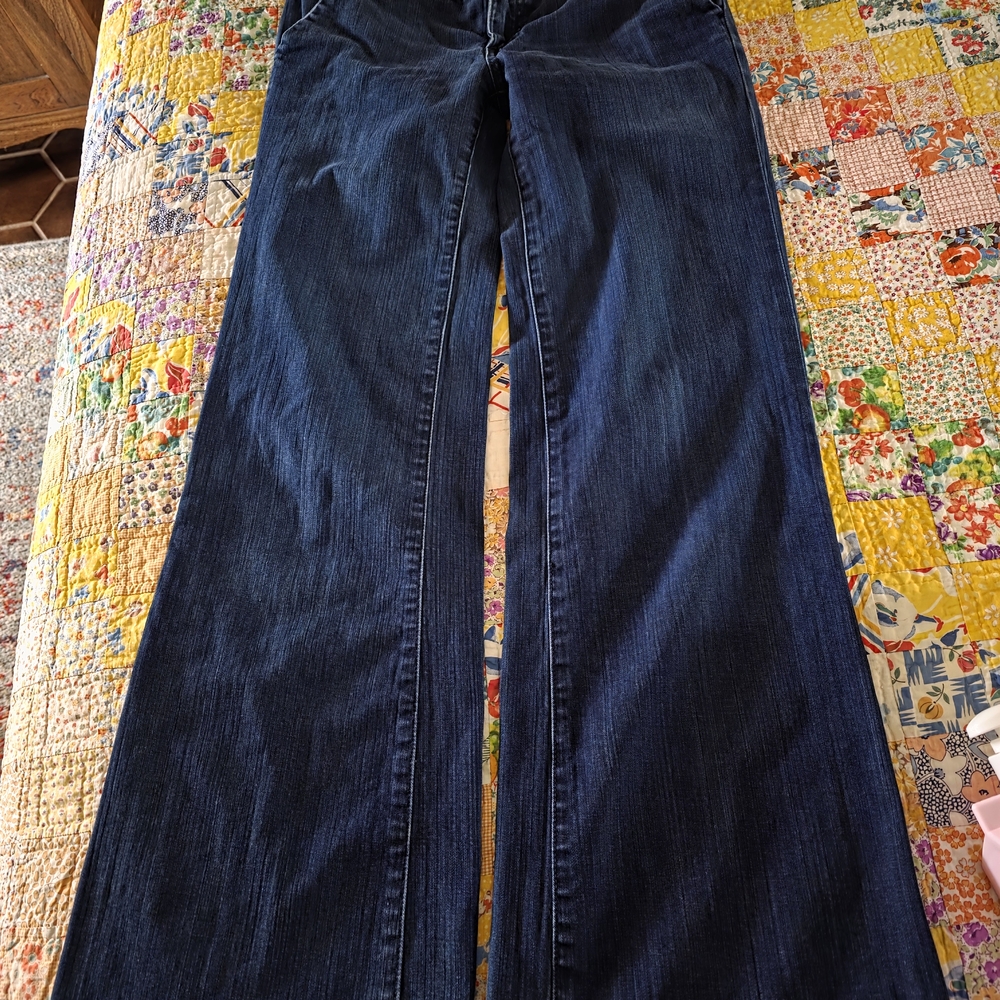 Tory Burch Dark Blue Boot Cut Jeans